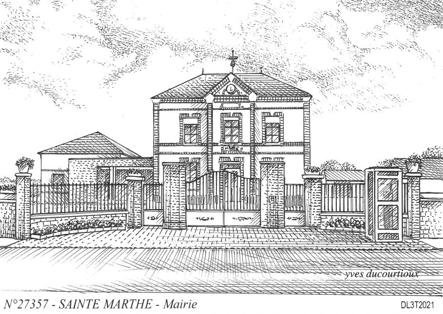 N 27357 - STE MARTHE - mairie